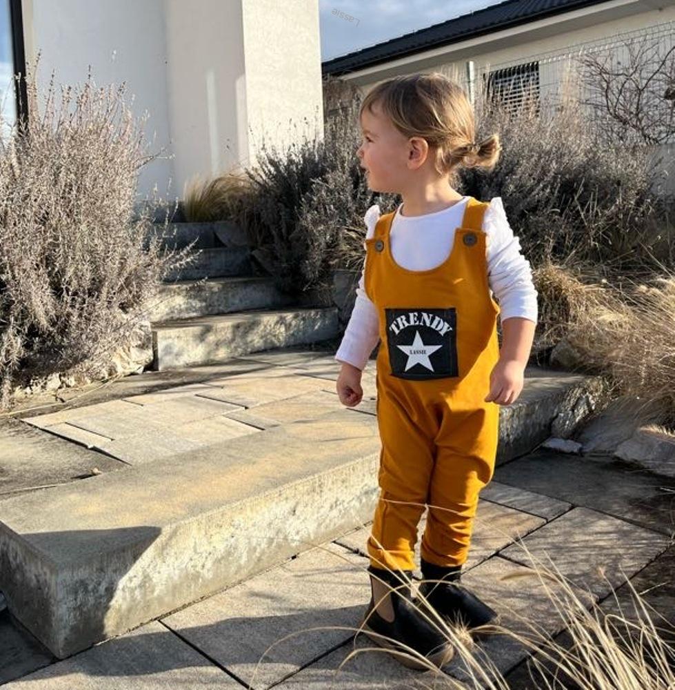 Tepláky trakové Trendy mustard 74