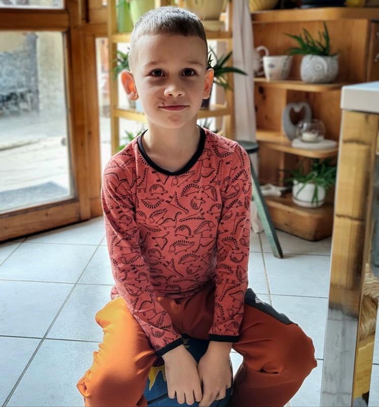 Detské bavlnené tričko Dinosaury veľk. 104/110