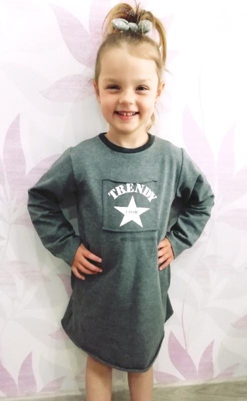 Mikinošaty dievčenské Trendy jarné 134/140