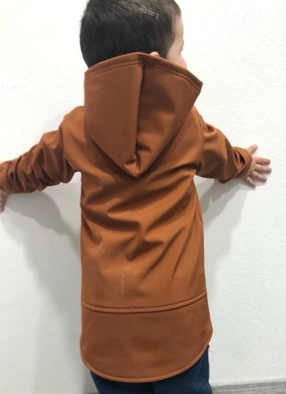 Detská bunda softshell hnedá s flisom veľ.( 86/92, 98/104, 110/116,, 134/140, 158/164))