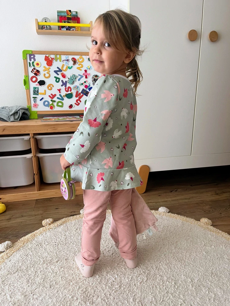 Mikina tepláková dievčenská Linda veľk.(98, 104,  110, 116)