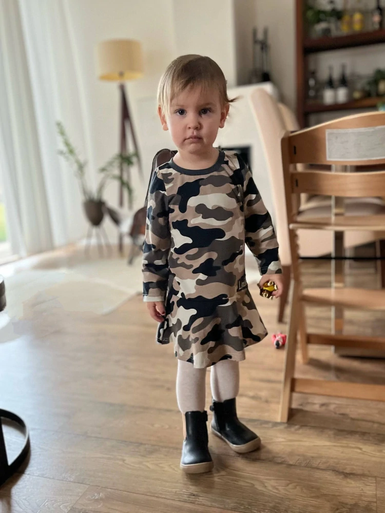 Dievčenské šaty maskáčové veľ.(116,  128)