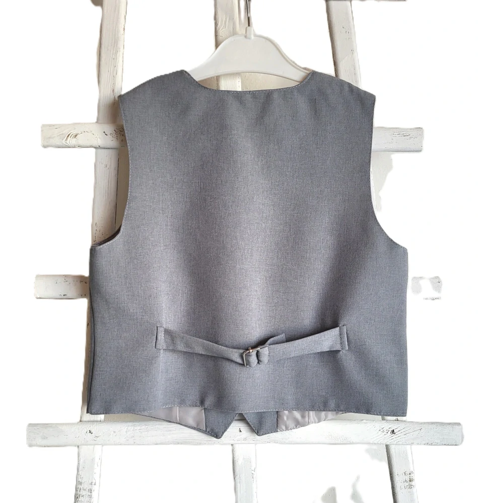 Chlapčenská spoločenská vesta šedá( 128, 134, 158, 164 ) 