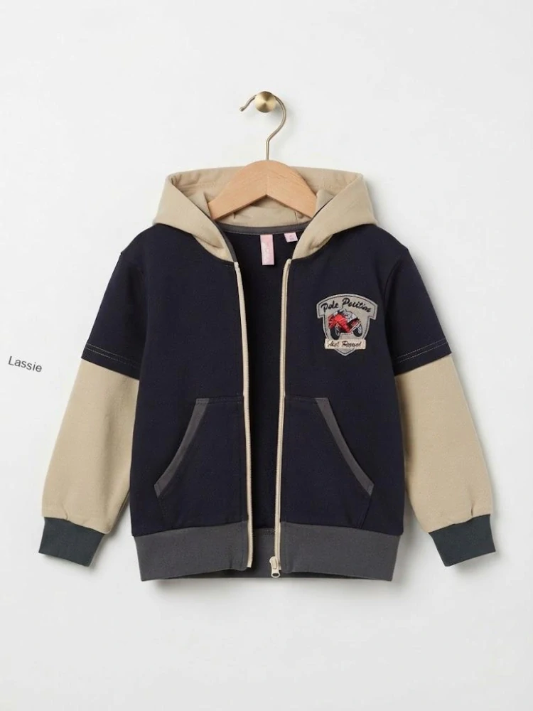 Detská mikina na zips s kapucňou veĺk.116