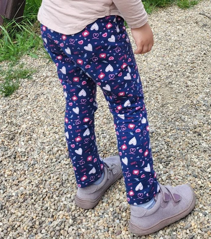 Dievčenské bavlnené legíny vzor veľk.(98, 110, 116)