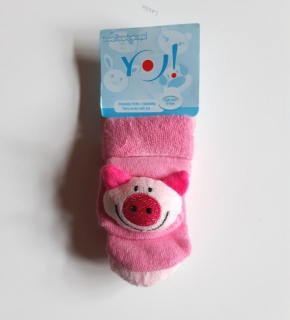 Baby ponožky s hrkálkou ( 9-18 mes.)
