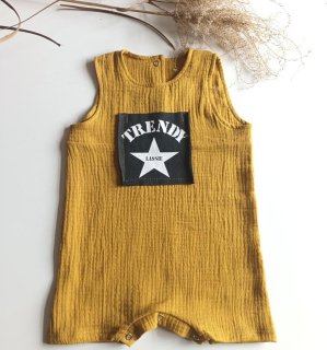 Detský overal mušelínový Boho č.80