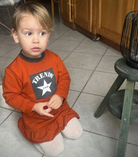 Dievčenské šaty volán Trendy veľk. (86/92, 98/104, 110/116)