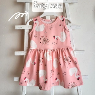 Dievčenské šaty Aďa veľk. 80/86 (1-1,5r)