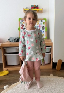 Mikina tepláková dievčenská Linda veľk.(98, 104,  110, 116)