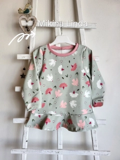 Mikina tepláková dievčenská Linda veľk.110