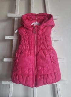 Dievčenská prešívaná vesta pink veľk.104/110