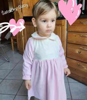 Lassie šaty s baby výšivkou 86