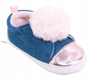 Dojčenské jarné topánočky denim (3-15mes.)