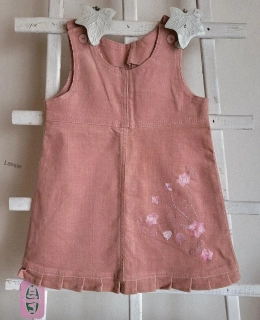 Dievčenské šaty kord ružové veľ.98